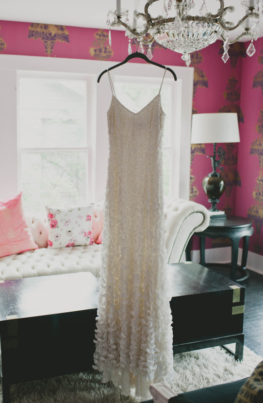 Gorgeous Neiman Marcus dress fit for a Garden Wedding.