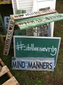 Our good friends at Stella Rae Vintage rocked Antique Weekend! Loved her selection of vintage wooden signs with sassy sayings. #chickswithattitude