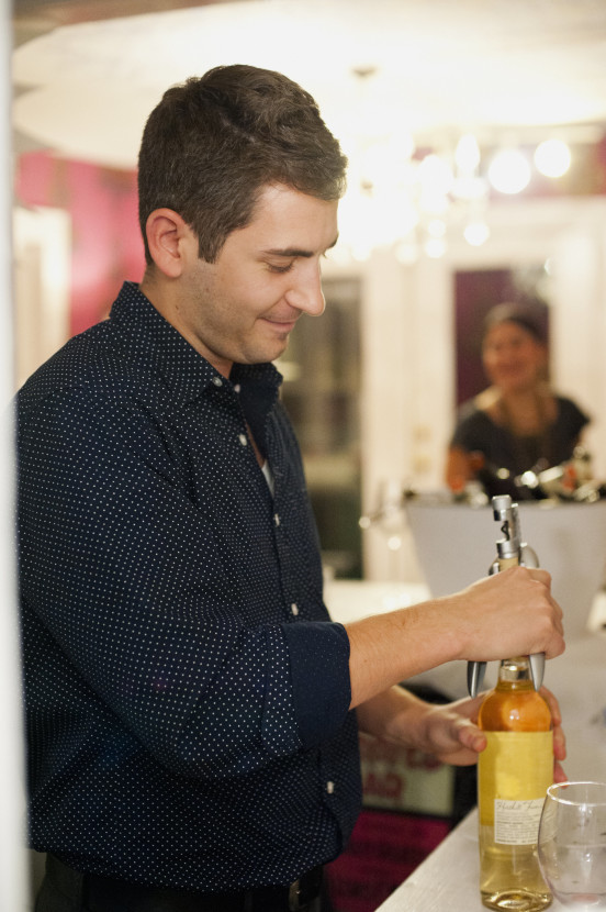 Mr. Bench (Lauren's hubby!!) playing bartender.