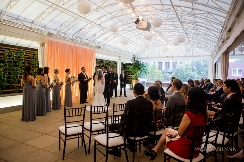A gorgeous view and setting for such a  fresh & romantic ceremony!