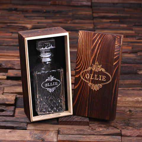 classic decanter set single groovy groomsmen